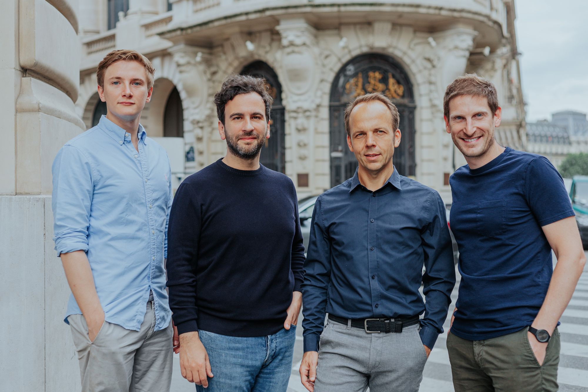 Lukas Zörner (Co-founder of Penta), Steve Anavi (co-founder and President of Qonto), Markus Pertlwieser (CEO of Penta), Alexandre Prot (co-founder and CEO of Qonto).