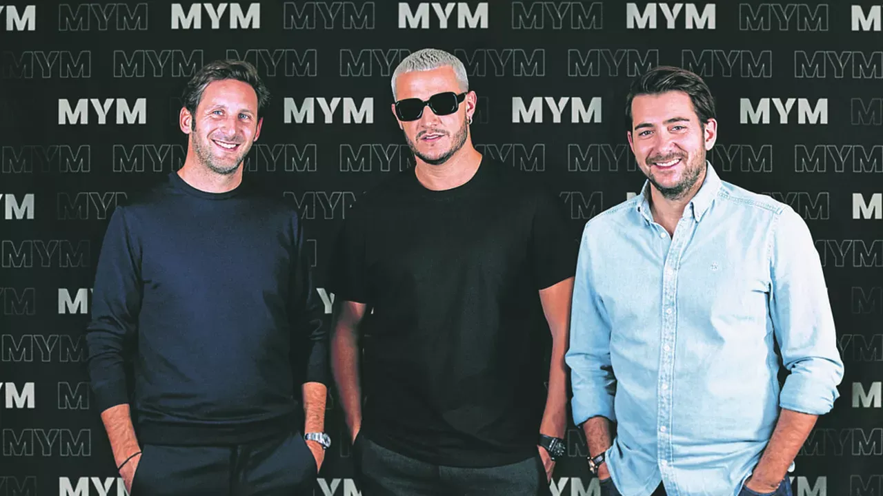 (From left to right): MYM co-founder Pierre Garonnaire, DJ Snake, and MYM co-founder Gaspard Hafner. (Photo by Michael GONCALVES/@multyde)