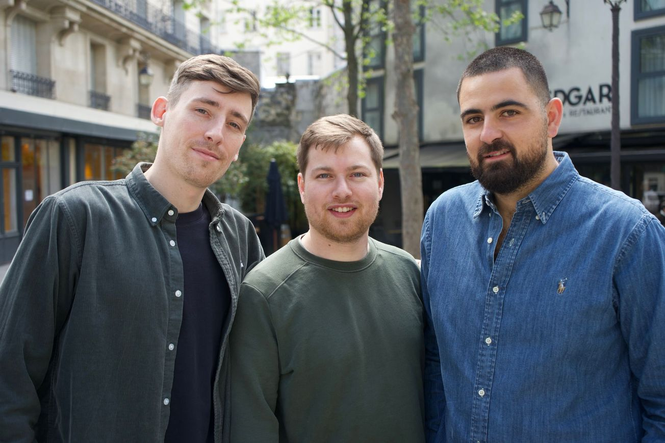 Topo.io co-founders (left to right): COO Robin Philibert, CTO Léonard Henriquez, and CEO Dan Elkaïm 