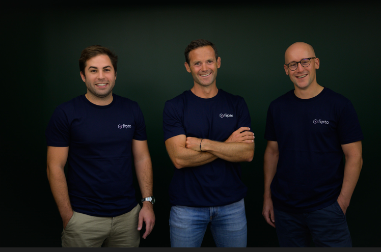 Fipto co-founders (left to right): COO Bertrand Godin, CEO Patrick Mollard, and CRO Gregoire Andrieu-Guitrancourt.