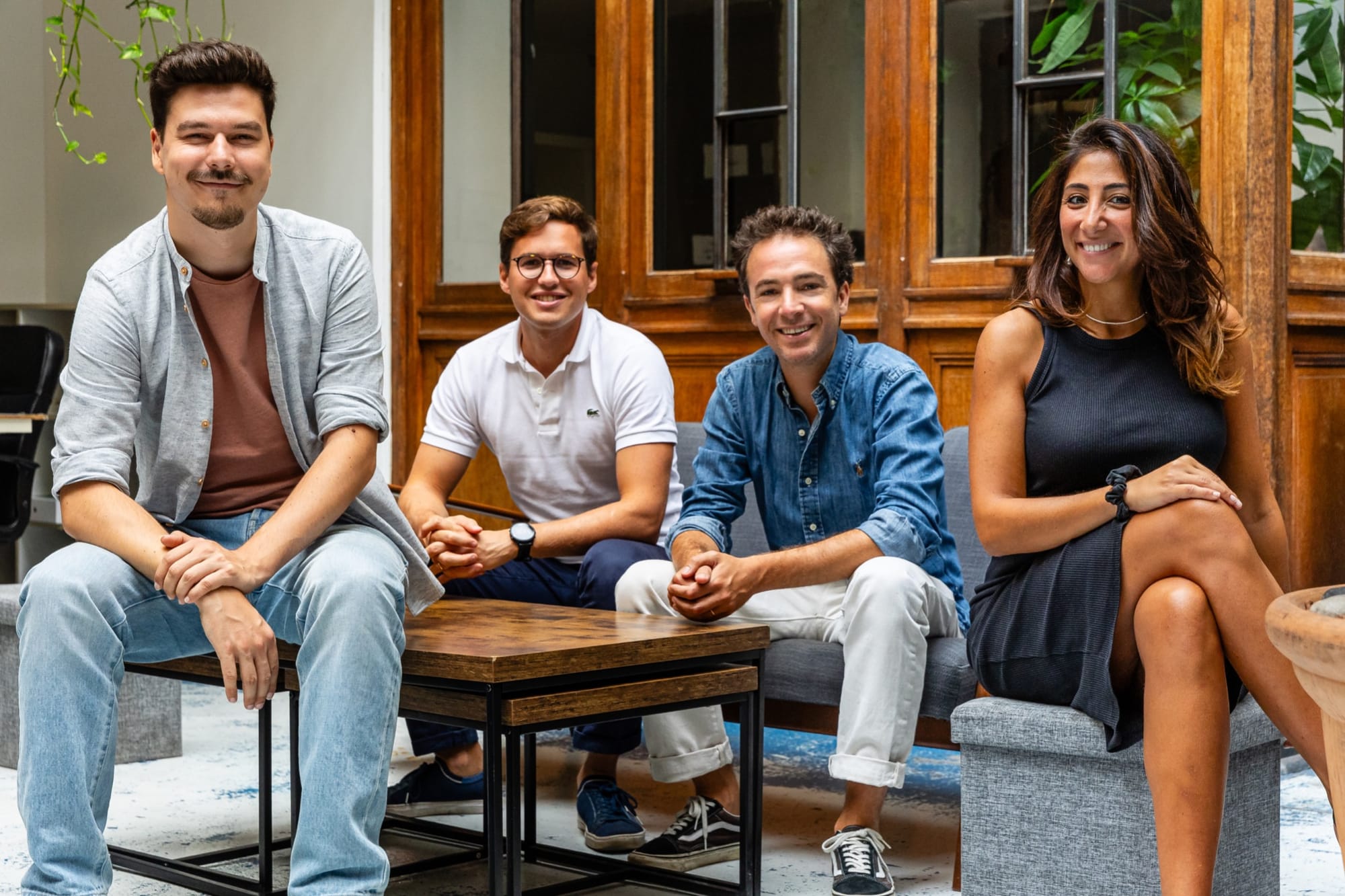 Prolong co-founders (left to right): Thibaud Courtoison, Henri Bouxin, Tanguy Frécon, Sarah Setti. 