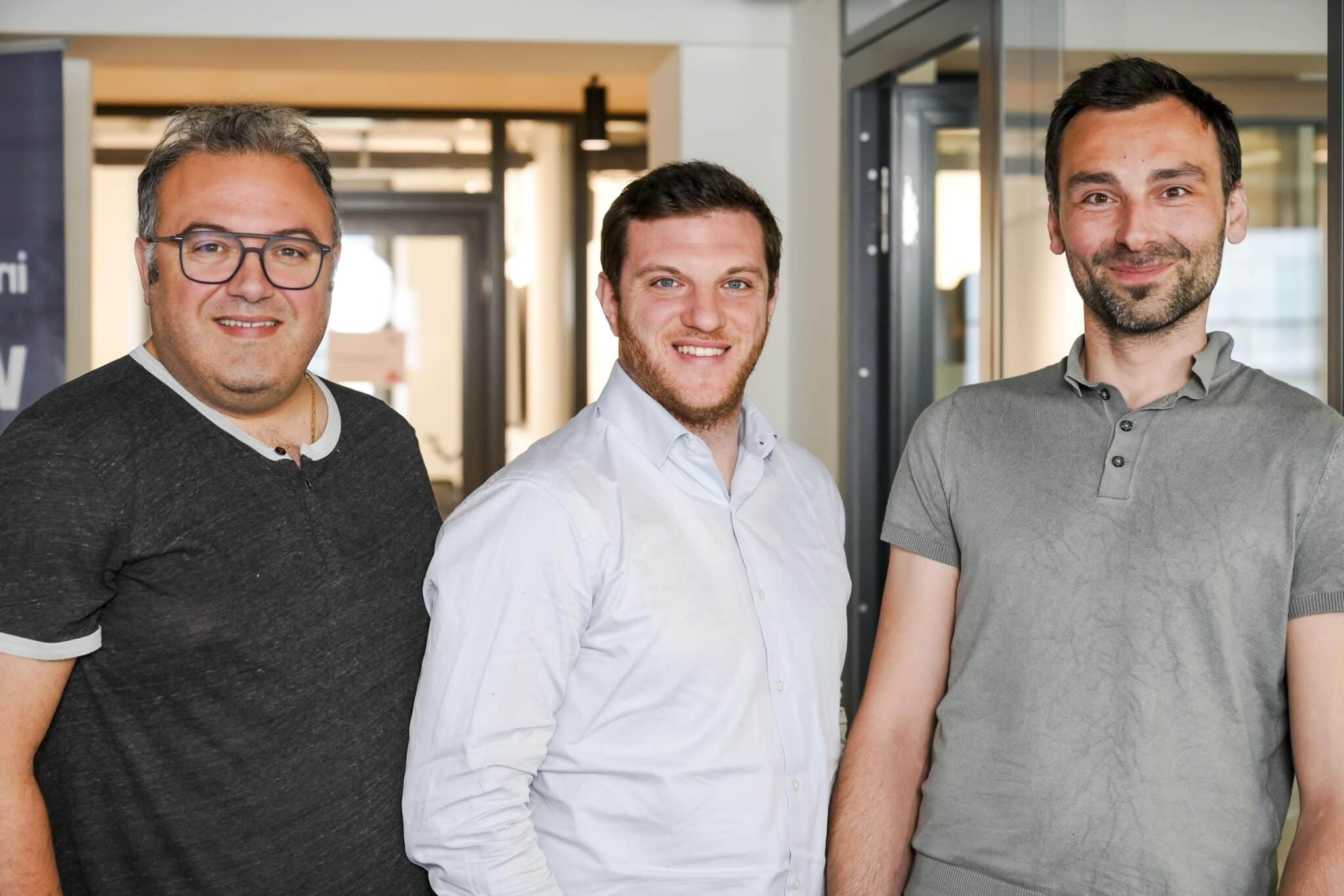 NcodiN co-founders (left to right): Fabrice Raineri, Francesco Manegatti, and Bruno Garbin.