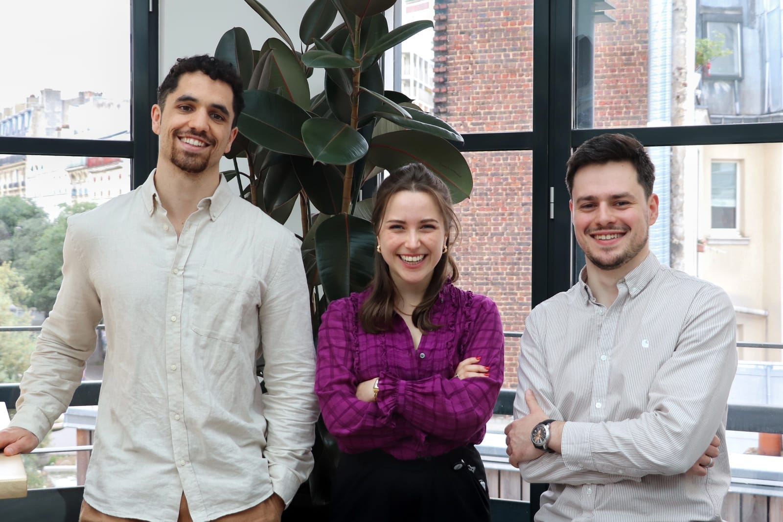 Orus Co-Founders (left to right): CTO Théophile Karila, COO Fanny Sauvée, and CEO Alexandre Girard