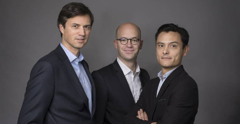 Iktos' co-founders (left to right): Yann Gaston-Mathé, Quentin Perron and Nicolas Do-Huu.