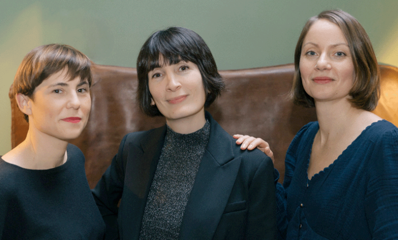 Lyv Healthcare co-founders (left to right) Chloé Bonnet, Hélène Antier, and Maïa Alexaline