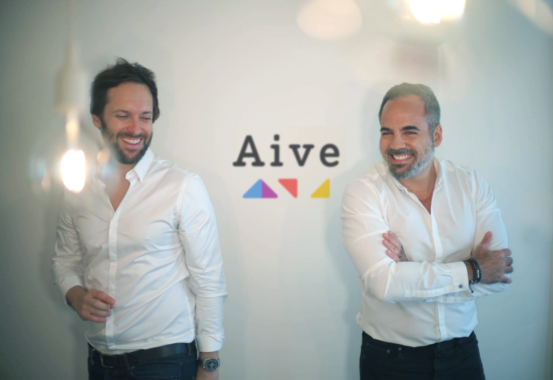 Aive co-founders Olivier Reynaud (left) and Rudy Lellouche