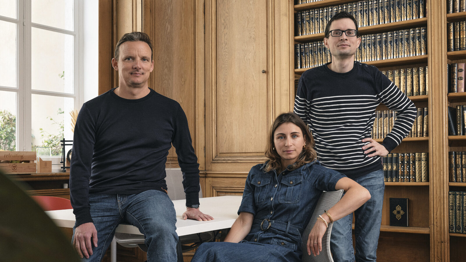 Nabla founders, from left to right: Alex LeBrun, Delphine Groll, Martin Raison