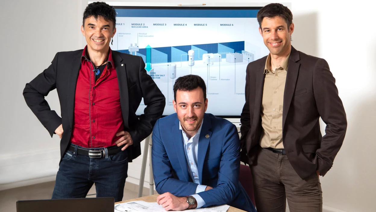Stellaria co-founders: Guillaume Campioni, Lucas Tardieu, and Nicolas Breyton. Photo by L.Godart