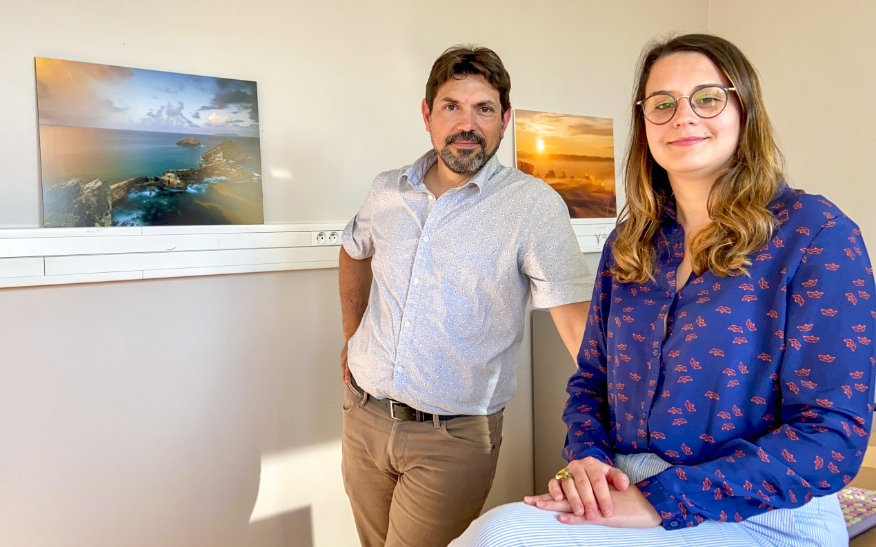 Yomi Pharma co-founders Sébastien Arico and Camille Granet