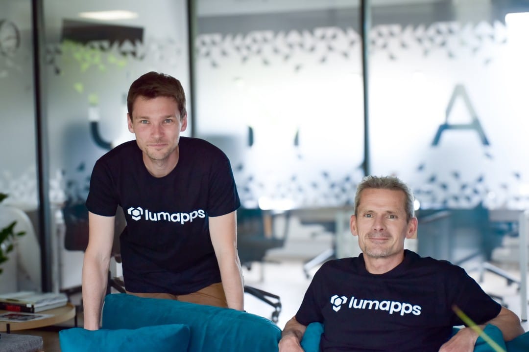 LumApps Co-Founders: CTO Elie Mélois and CEO Sébastien Ricard