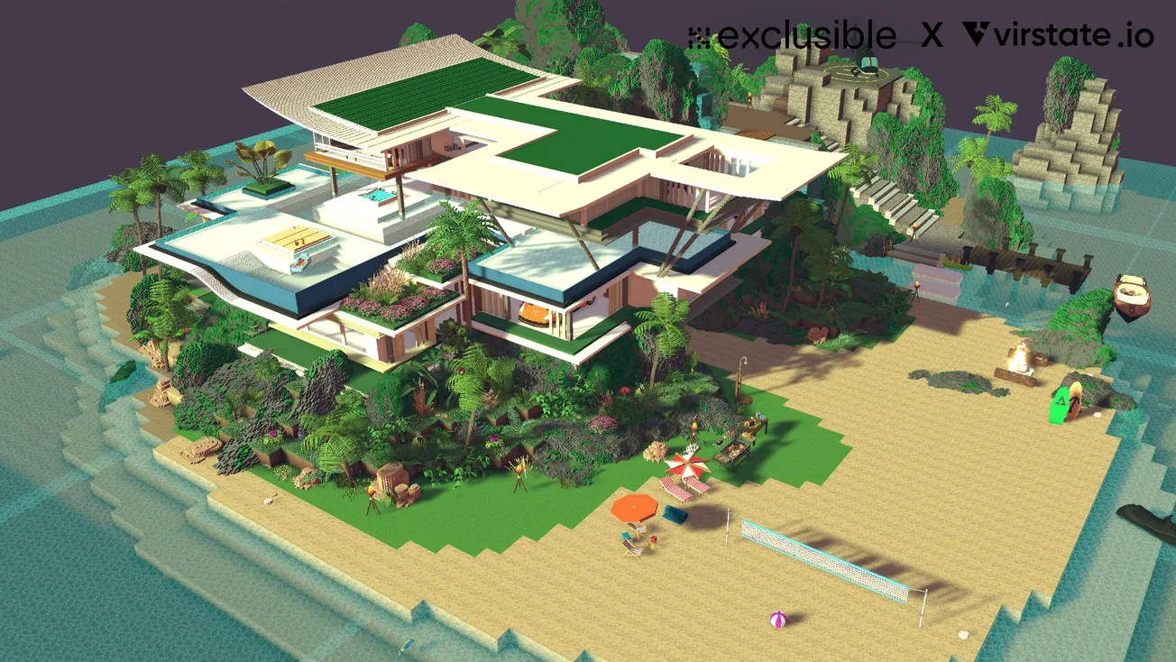 An Exclusible Private Island in The Sandbox.