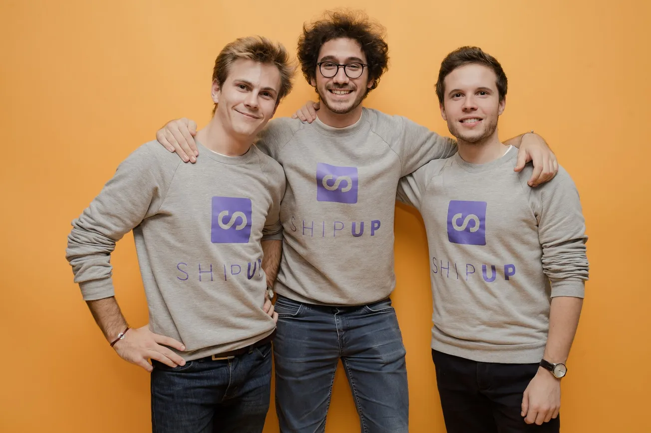 Shipup co-founders (left to right): Quentin Maurice, Térence Delahaye, and Romain Ogiela.