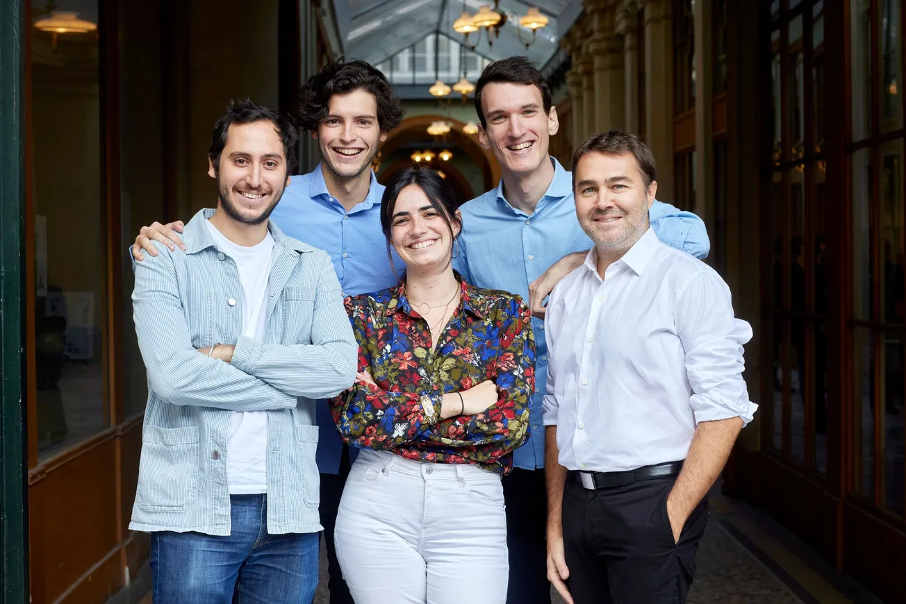 Captain Cause co-founders: Nathanaël Romano, Maxence Mathey, Clara Pigé, Georges Basdevant, and Frédéric Mazzella.