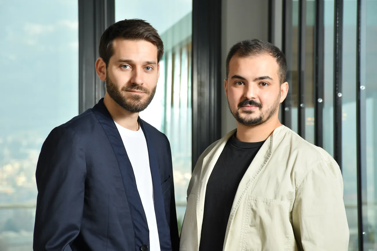 Carbonable co-founders Guillaume Leti (left) and Ramzi Laeb.