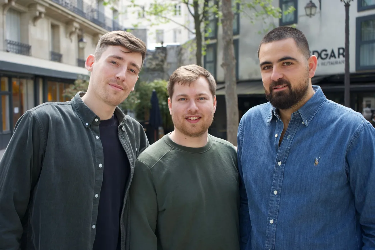 Topo.io co-founders (left to right): COO Robin Philibert, CTO Léonard Henriquez, and CEO Dan Elkaïm Photo