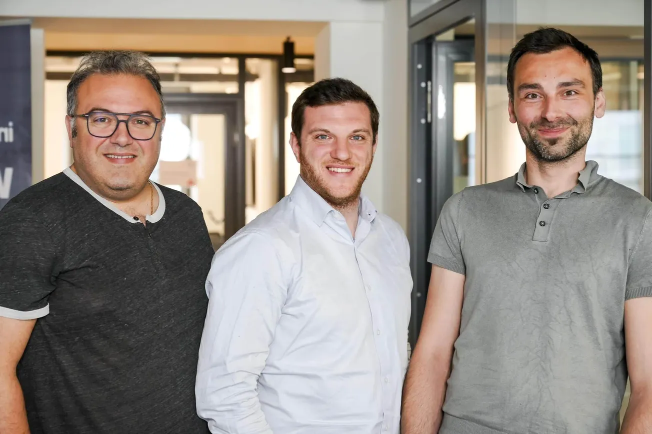 NcodiN co-founders (left to right): Fabrice Raineri, Francesco Manegatti, and Bruno Garbin.