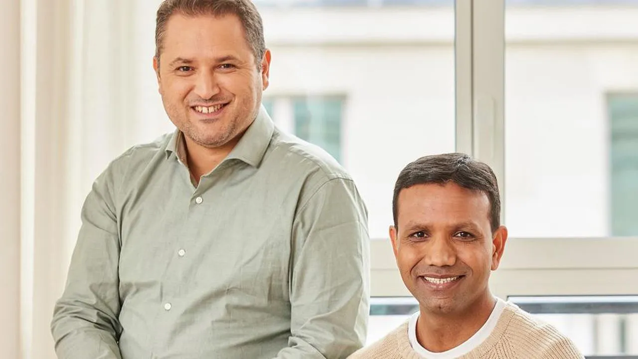 FlexAI co-founders Dali Kilani (left) and Brijesh Tripathi