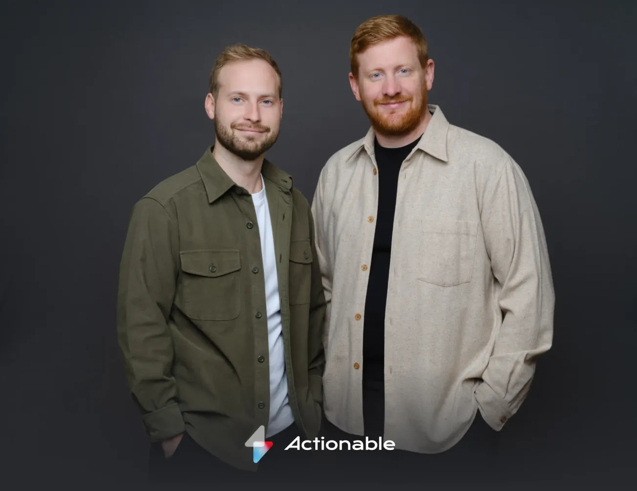 Actionable co-founders Nans Thomas (left) and Nicolas Rieul.