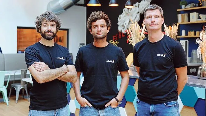 Maki Co-Founders (left to right): Benjamin Chino, Maxime Legardez, and Paul-Louis Caylar